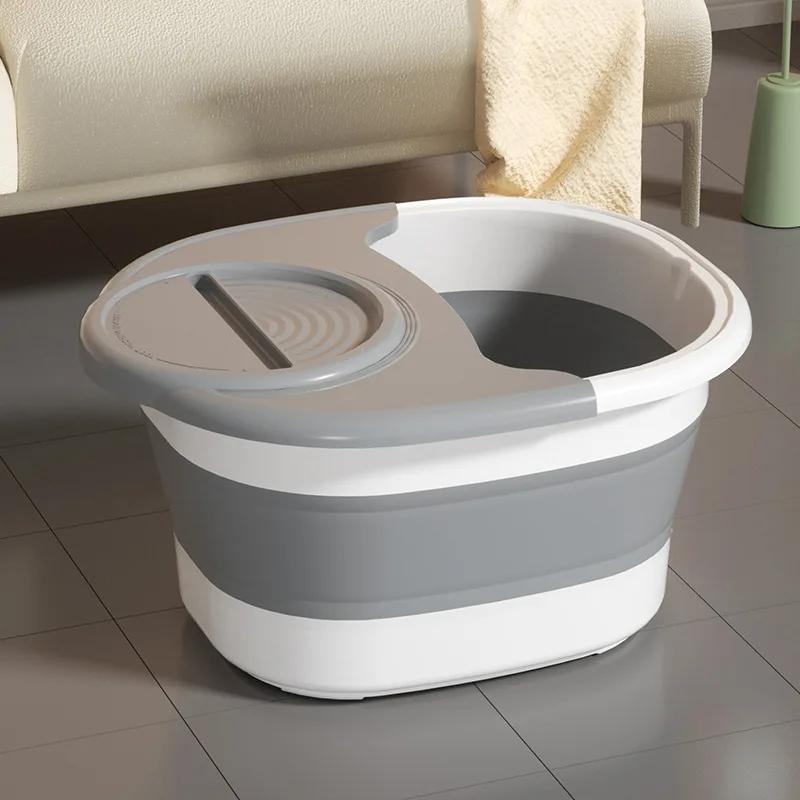 Portable Foldable Silicone Foot Bath Bucket for Relaxing Foot Soak