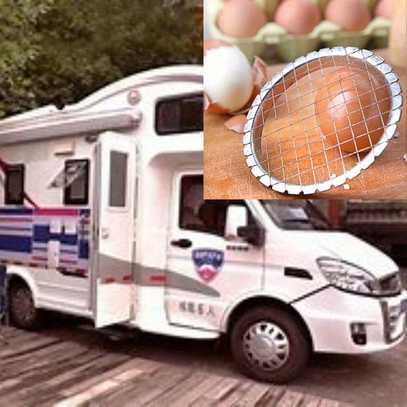 Нержавеющая стальная нарезка для яиц, овощей и фруктов - компактная и легкая в очистке - идеальна для кухонь в автодомах.