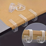 Set of 10 High-Elastic Transparent Plastic Tablecloth Clips Windproof Non-Slip Secure Indoor Outdoor Dining