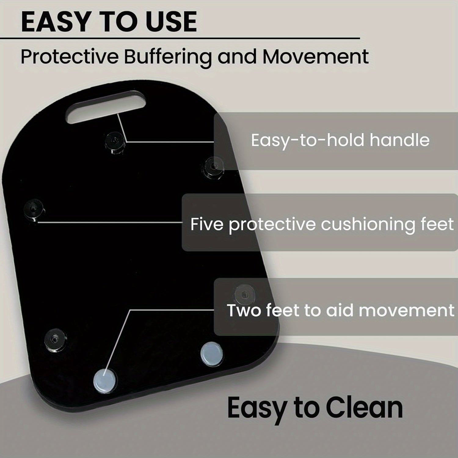 Нескользящая акриловая подложка для миксера черная и белая