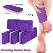 3-Pack Reusable Foot Pumice Stones Callus Dead Skin Remover Purple