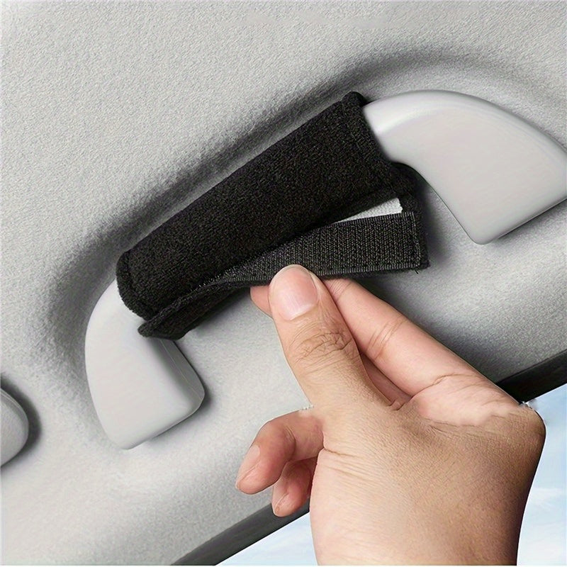 4-Pack Woven Car Door Handle Covers Anti-Slip Grip Universal Fit Vehicle Interior