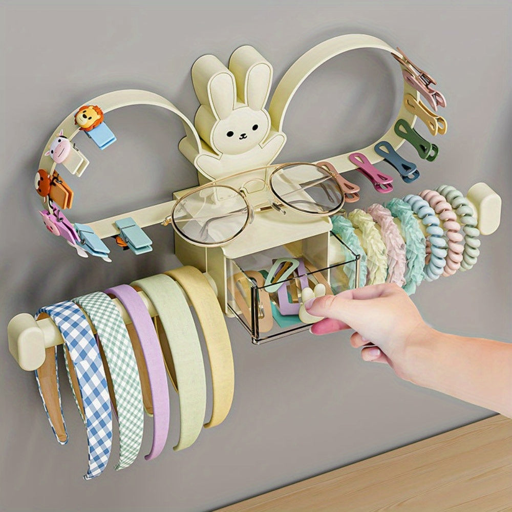 Настенная коробка для хранения заколок для волос и аксессуаров, органайзер для ванной