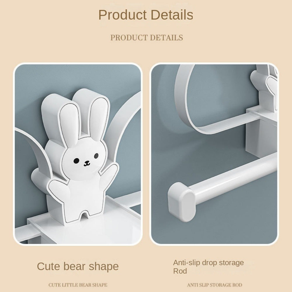 Настенная коробка для хранения заколок для волос и аксессуаров, органайзер для ванной