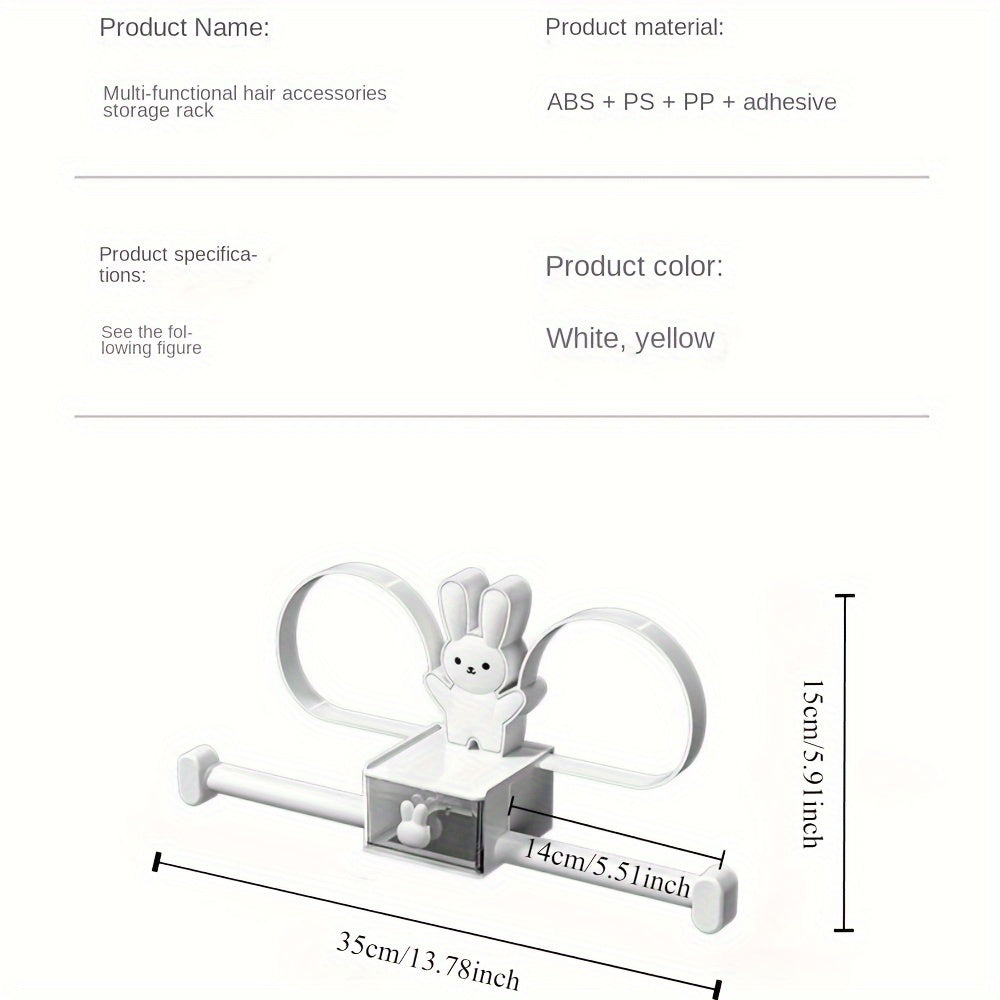 Настенная коробка для хранения заколок для волос и аксессуаров, органайзер для ванной