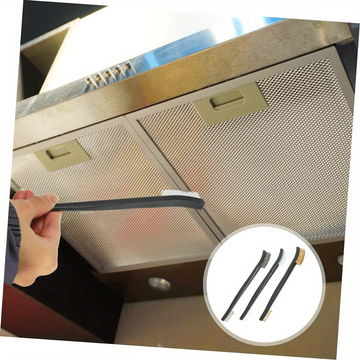 7-Piece Spray Gun Cleaning Brush Set Steel Wire Copper Nylon Rust Remover