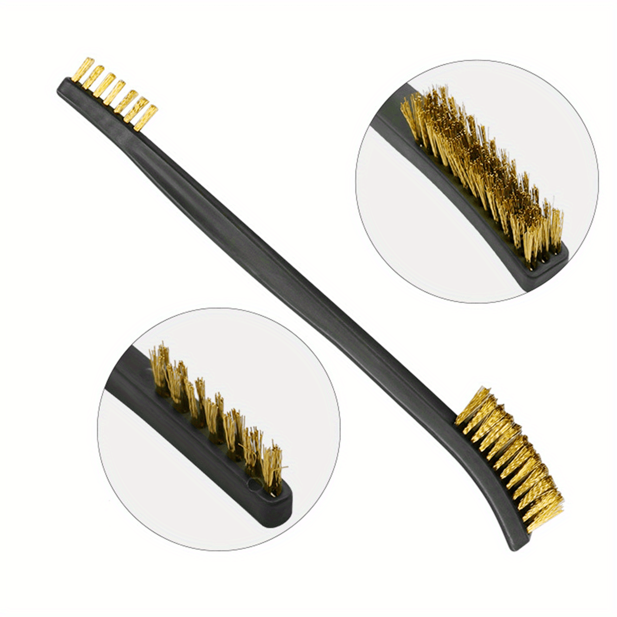 7-Piece Spray Gun Cleaning Brush Set Steel Wire Copper Nylon Rust Remover