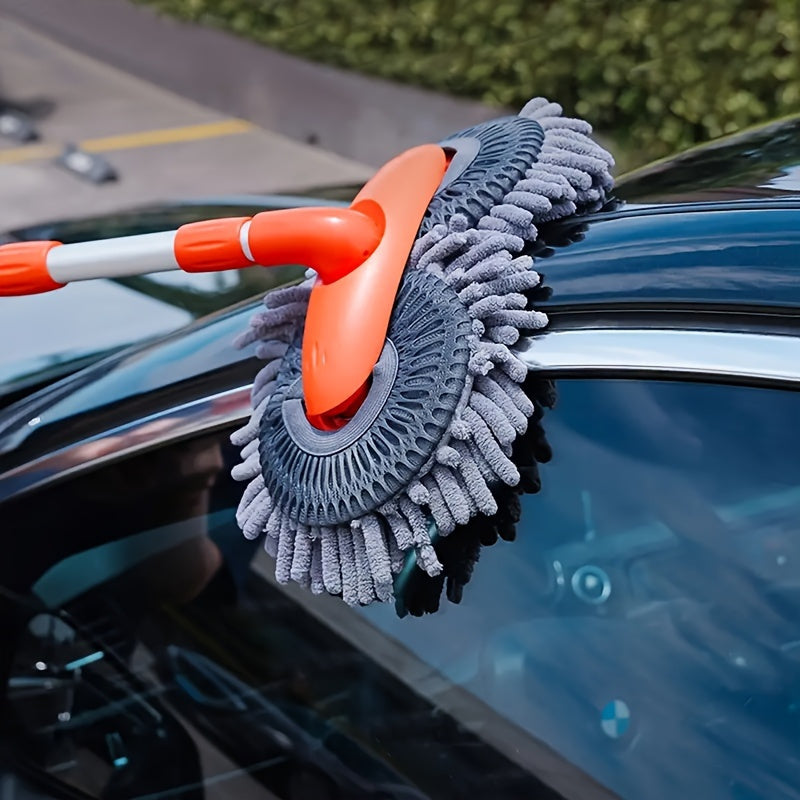 Car Wash Brush Mop Kit Double Head Long Handle Car Cleaning Supplies