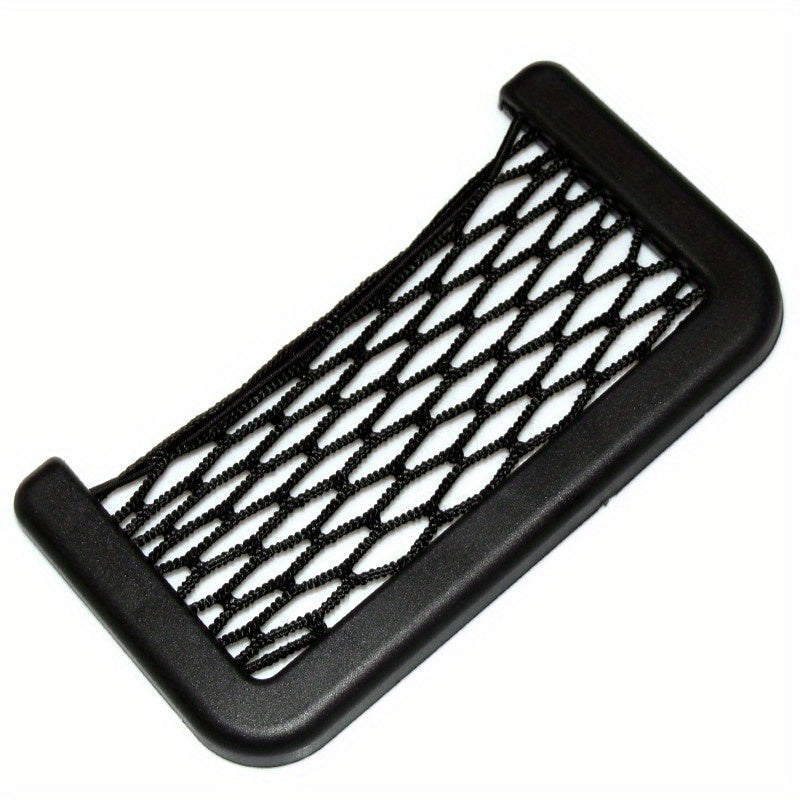 Car Storage Bag with Net Pocket Durable Plastic Organizer for Car Interior