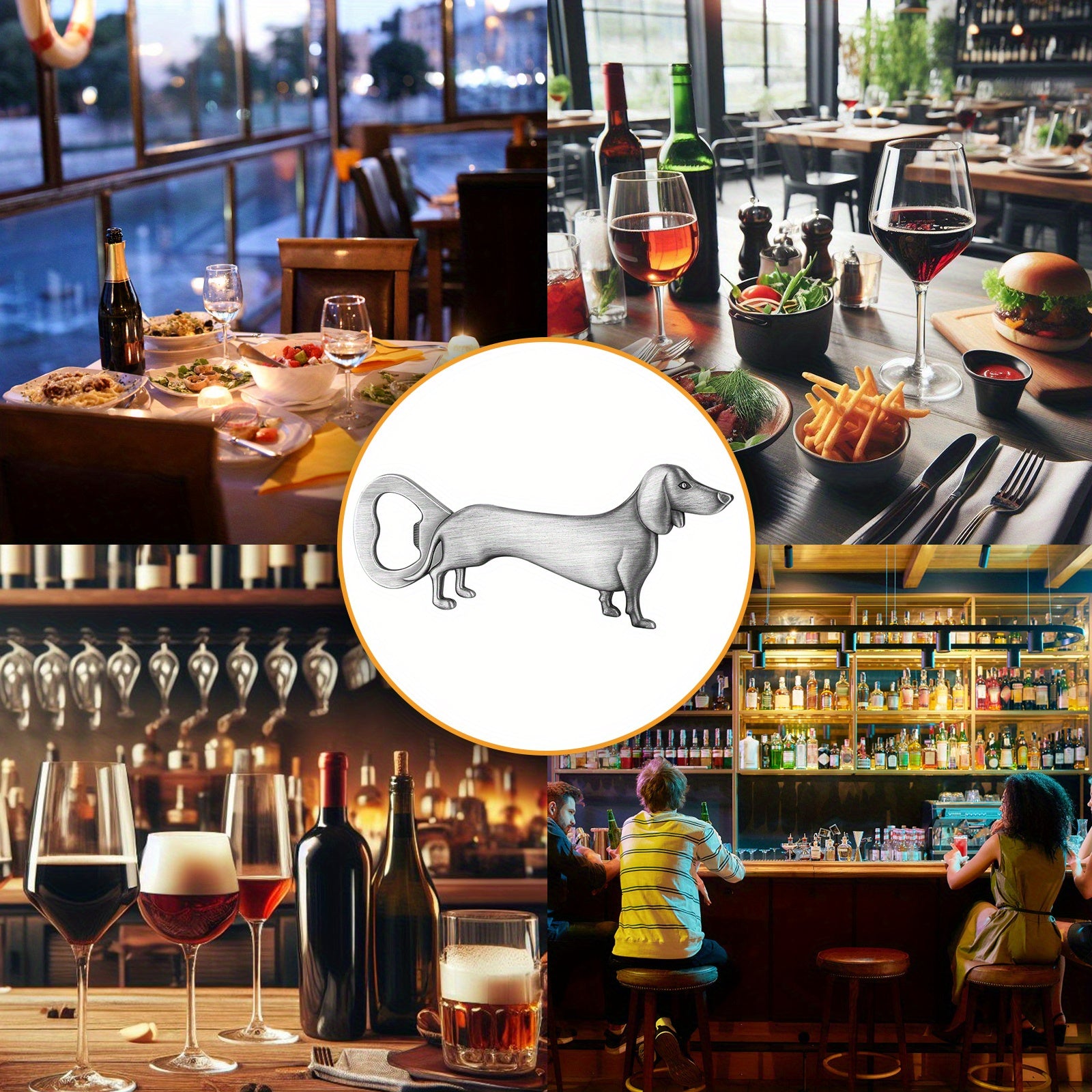 Sausage Dog Bottle Opener for Bars, Restaurants, Home, Kitchen, Gift