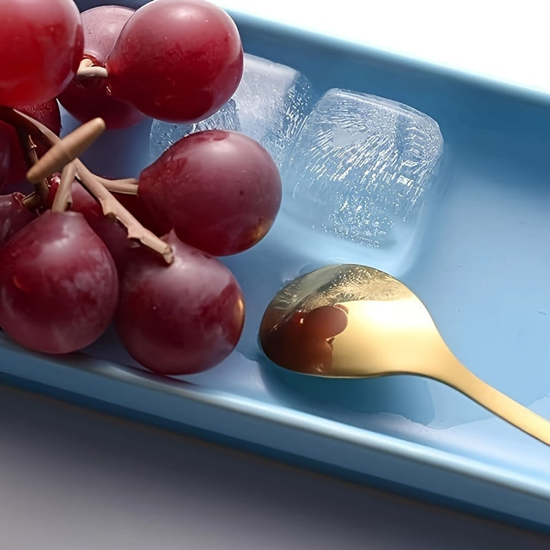 10 dona zanglamas po'latdan yasalgan barg shaklidagi shirinlik qoshiq to'plami, to'ylar, partiyalar va oshxona uchun ideal - oziq-ovqat iste'moli uchun xavfsiz.