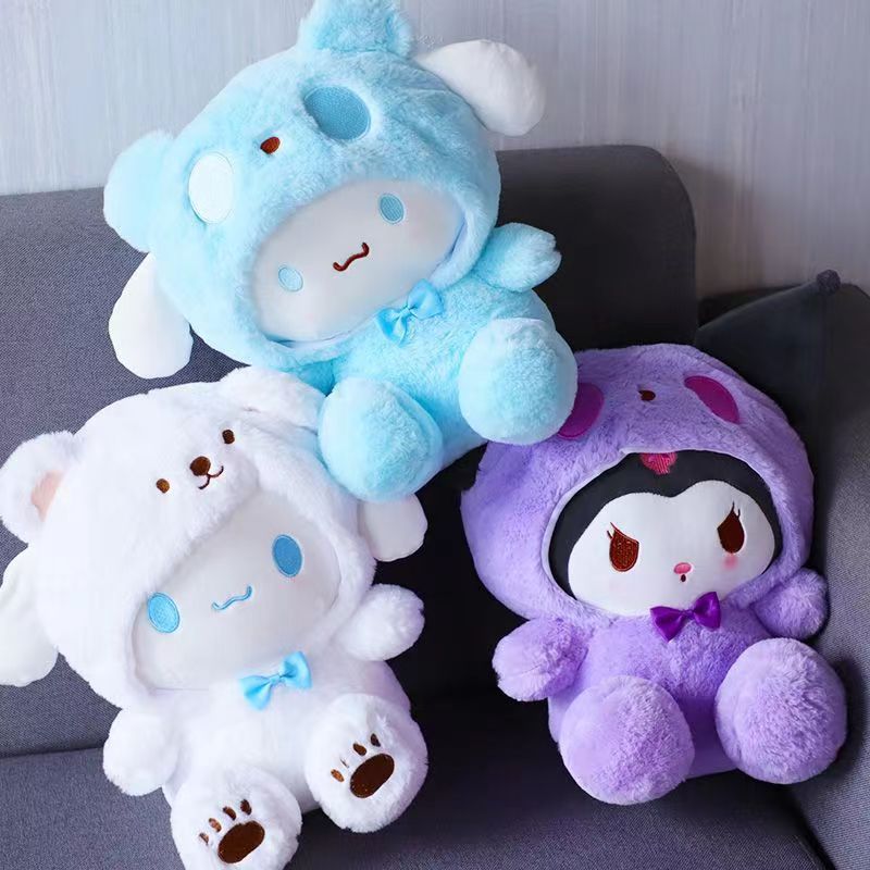 Sanrio Hello Kitty My Melody Cinnamoroll Plush Dog Toy Cushions Set