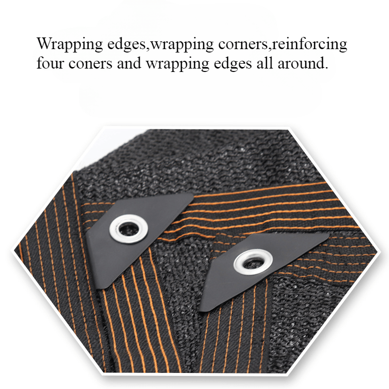 Waterproof Square Sunshade Net with Grommets for Balcony Privacy UV Protection