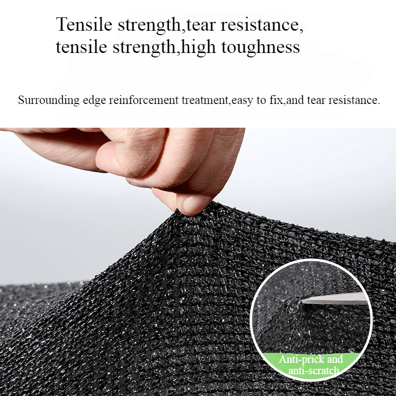 Waterproof Square Sunshade Net with Grommets for Balcony Privacy UV Protection