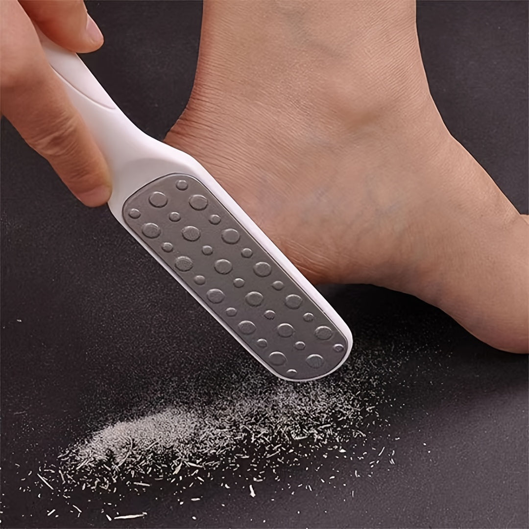 Dual-Sided Stainless Steel Foot File for Callus Removal and Exfoliation