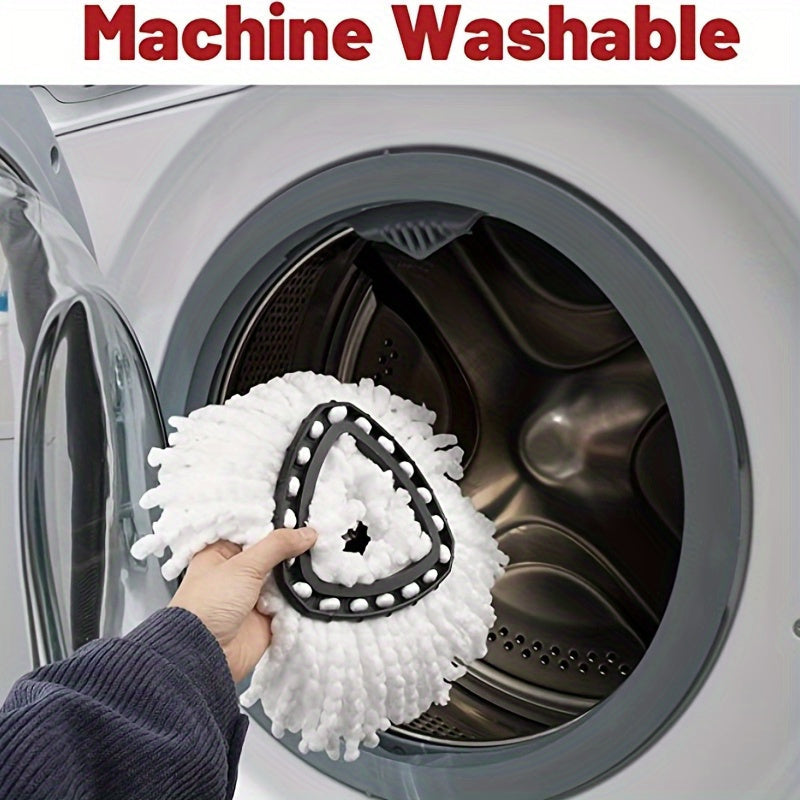 2 Pieces Spin Mop Head Refills, Reusable, Long-Lasting, for Wet and Dry Cleaning