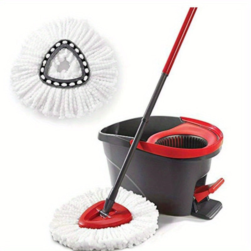 2 Pieces Spin Mop Head Refills, Reusable, Long-Lasting, for Wet and Dry Cleaning