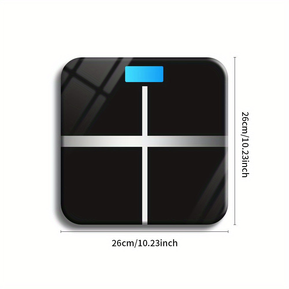 Compact durable digital body weight scale with high precision USB rechargeable