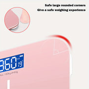 Compact durable digital body weight scale with high precision USB rechargeable