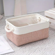 Temirlangan aksessuarlar uchun mato saqlash savati - Elektr energiyasi talab qilinmaydi, javonlar, shkaflar va kitob javonlarini tartibga solish uchun mukammal