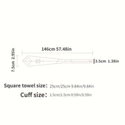 Men's Formal Accessories Set Tie Cufflinks Square Scarf Wedding Gift