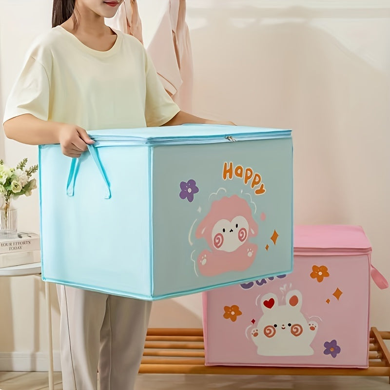 Storage Bins for Ages 14 and Up Cartoon Design for Organizing Clothes and Toys