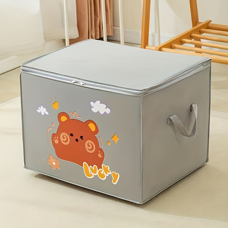 Storage Bins for Ages 14 and Up Cartoon Design for Organizing Clothes and Toys