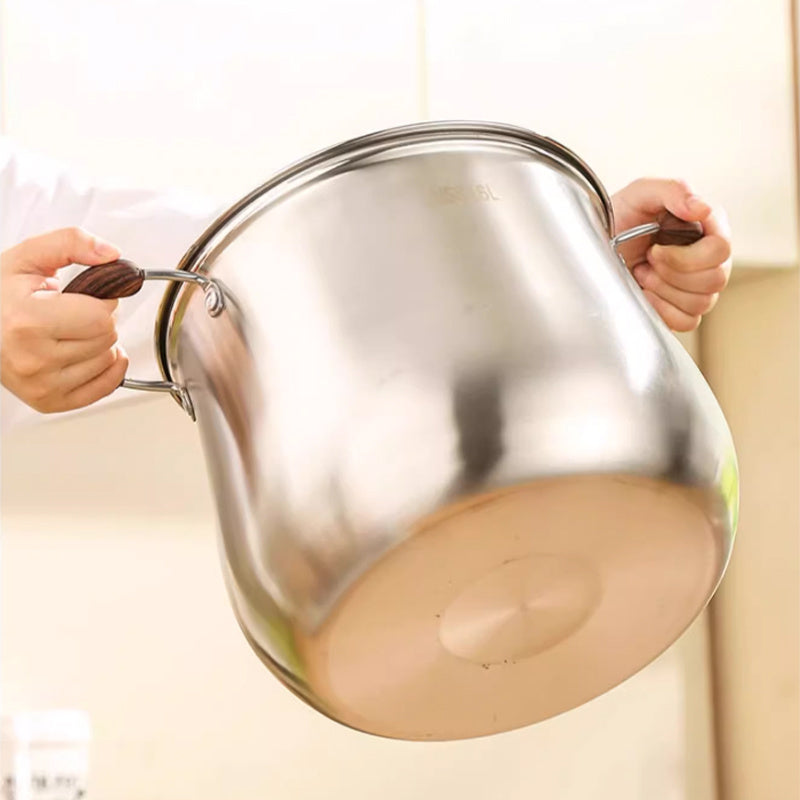 Stainless Steel Stockpot Large Capacity for Soups and Stews Durable and Easy to Clean