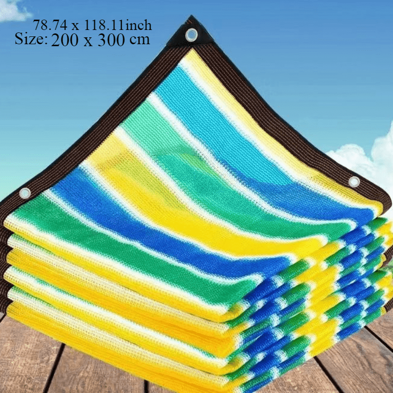 Waterproof Square Sunshade Net with Grommets for Balcony Privacy UV Protection