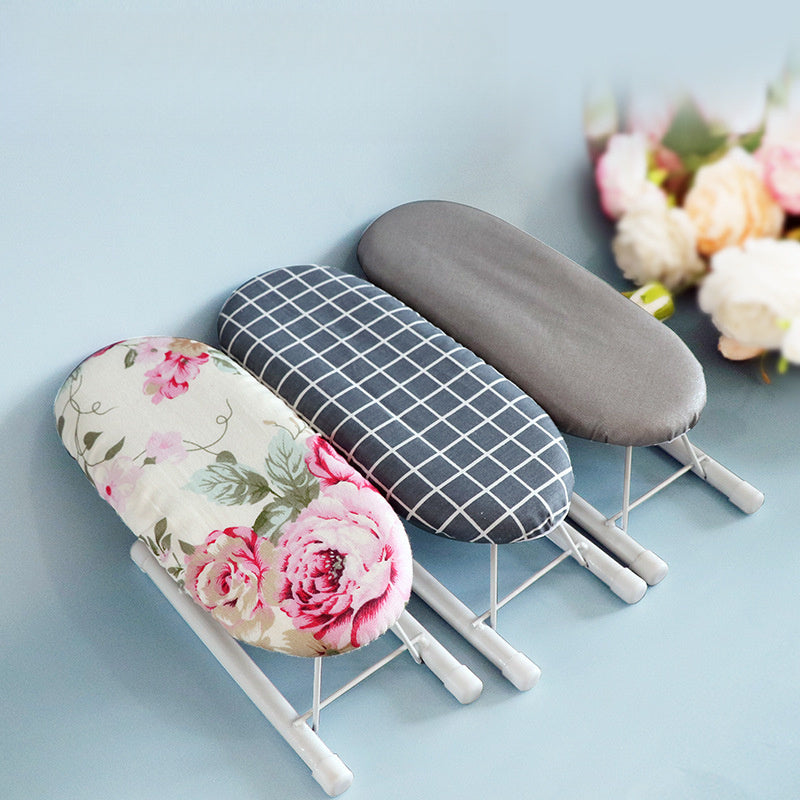 Mini Ironing Board with Sleeve Holder Portable Desktop Ironing Pad for Home Use