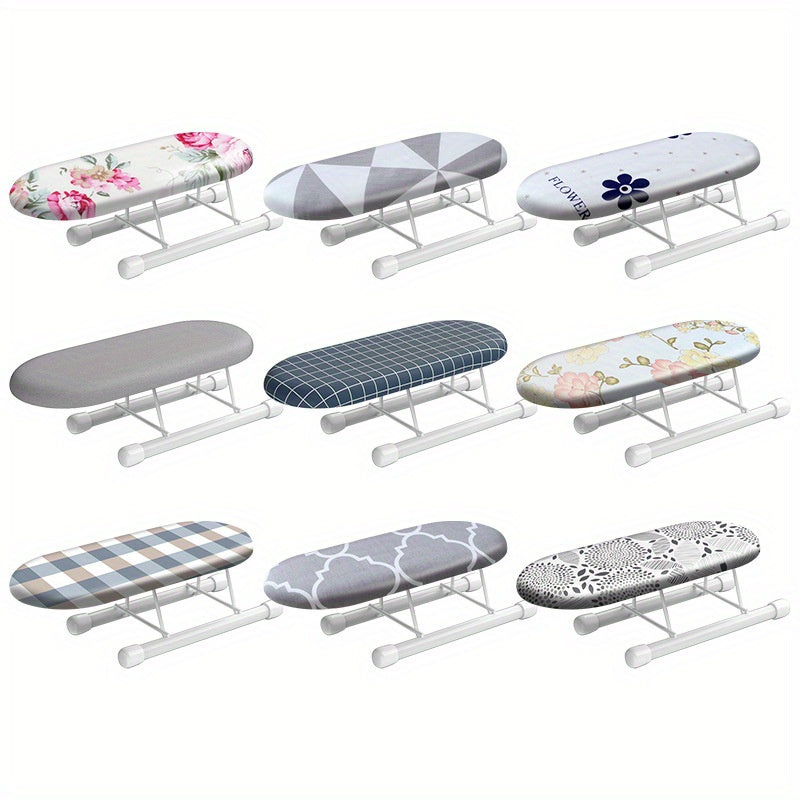 Mini Ironing Board with Sleeve Holder Portable Desktop Ironing Pad for Home Use