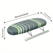 Mini Ironing Board with Sleeve Holder Portable Desktop Ironing Pad for Home Use