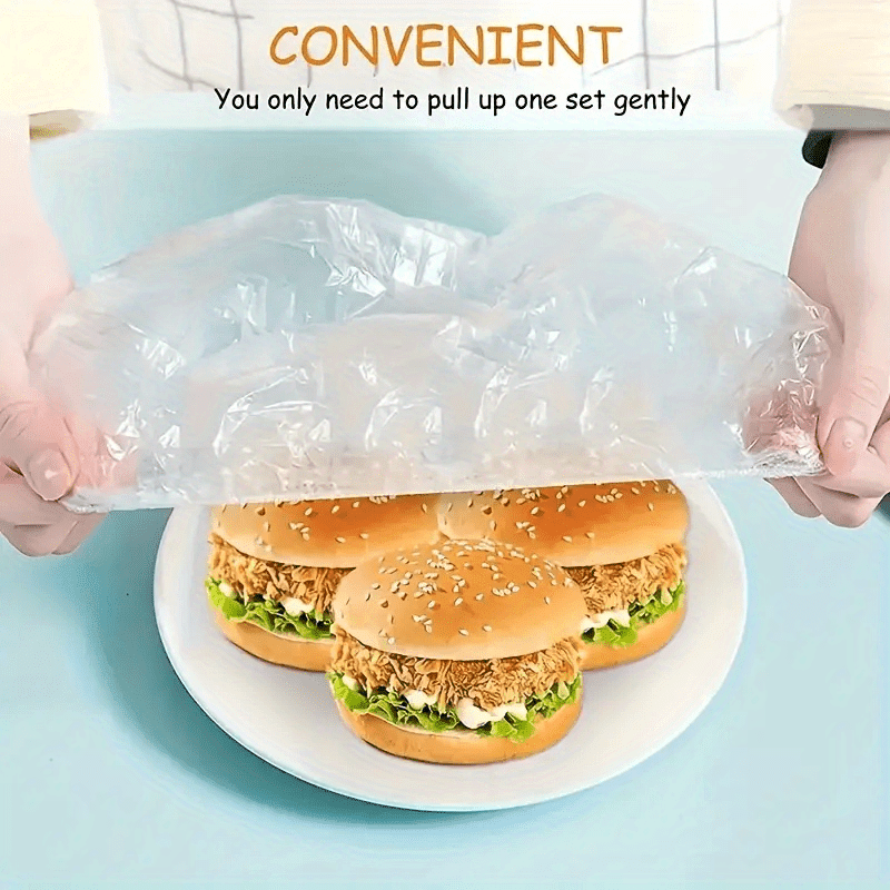 Disposable Food Wraps 500/300/100pcs Thickened Plastic Food Storage Covers