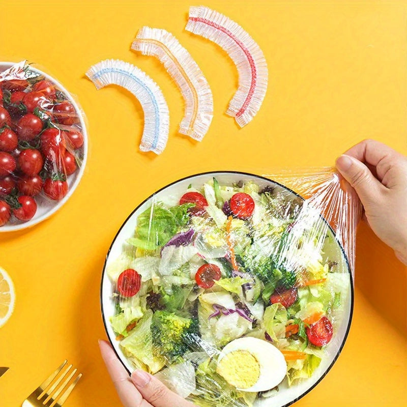 500/ 300/ 100 dona Bir martalik Yangilanish Filmi Qoplamalari - Mukammal Oziq-ovqatni Saqlash uchun Eng Yaxshi Yechim. Qalinlashtirilgan Elastik Qolgan Oziq-ovqatni Saqlash Qopqog'i, Oziq-ovqat Sifatidagi Oshxona Saqlash Buyumlari va Ta'minot.