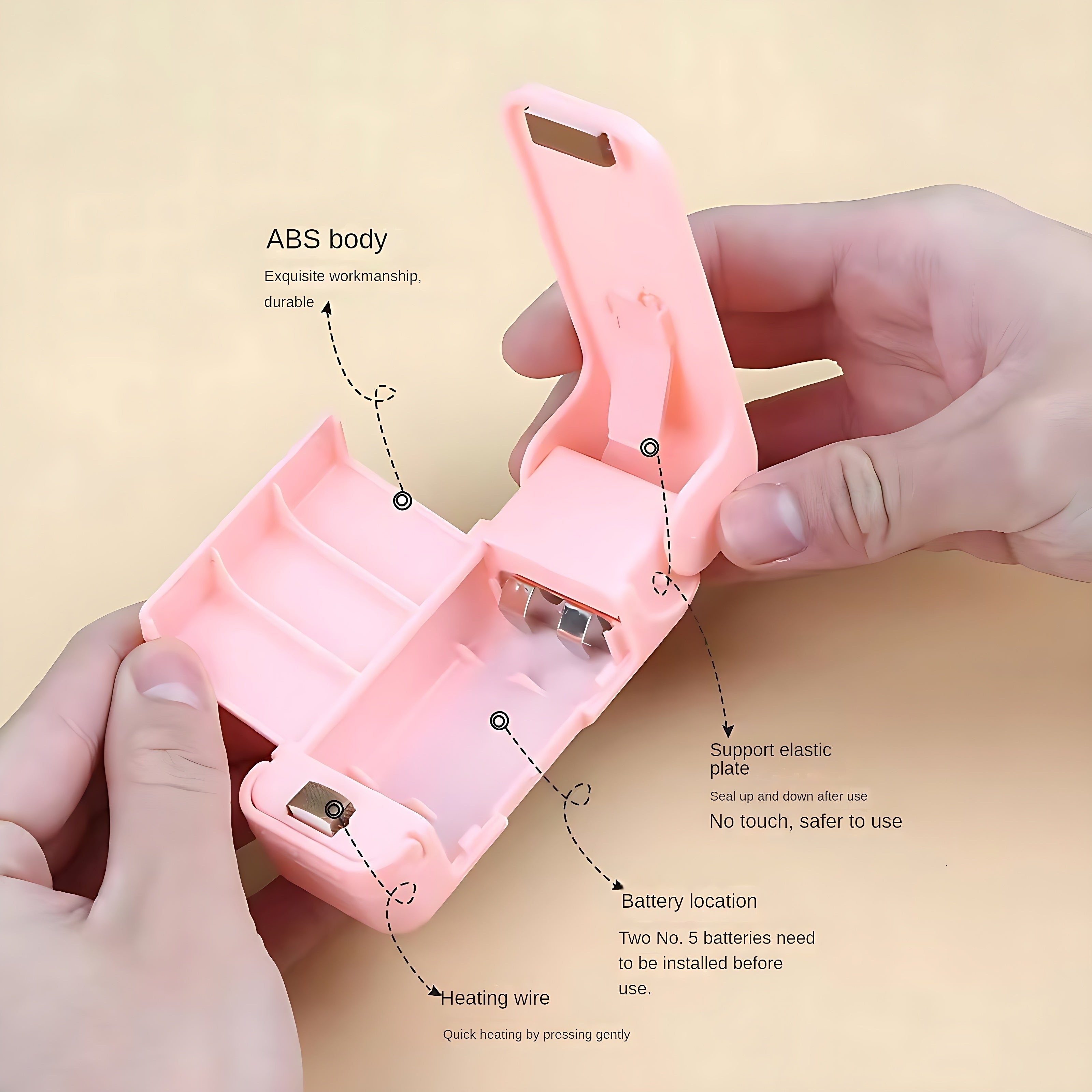 Máquina portátil de sellado de snacks para bolsas de vacío, herramienta compacta para la conservación de alimentos