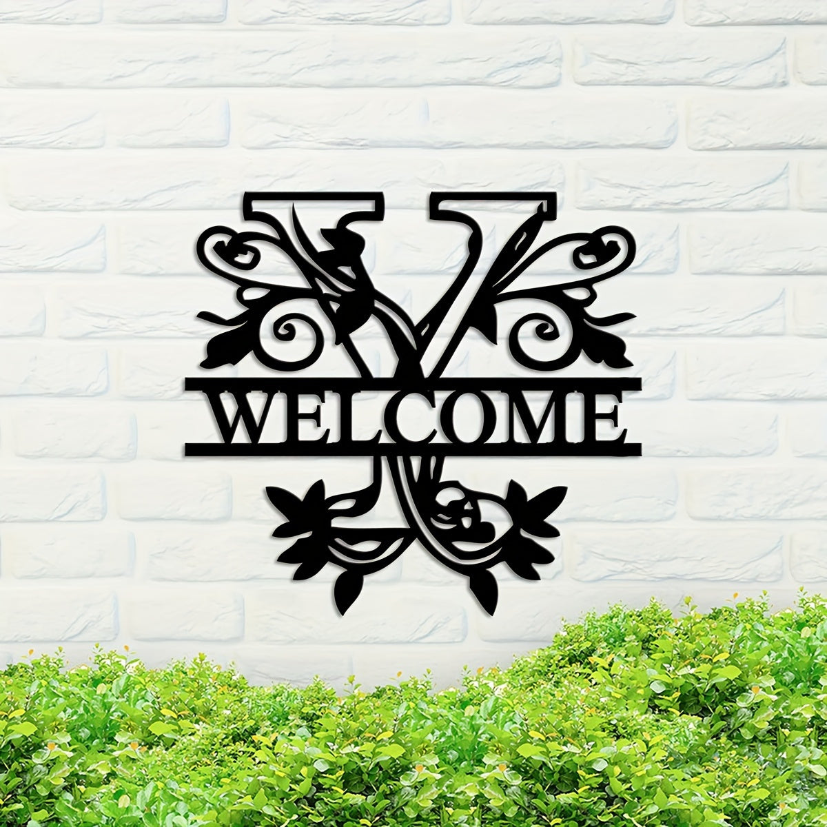 Shaxsiylashtirilgan Metall Devor San'ati - Bo'lingan Lala Monogram Dizayni - Moslashtiriladigan Temir Oila Ismi Belgisi, Uyga Ko'chish, Rojdestvo, Thanksgiving, Bitiruv va 4-Iyul Sovg'alari uchun Mukammal