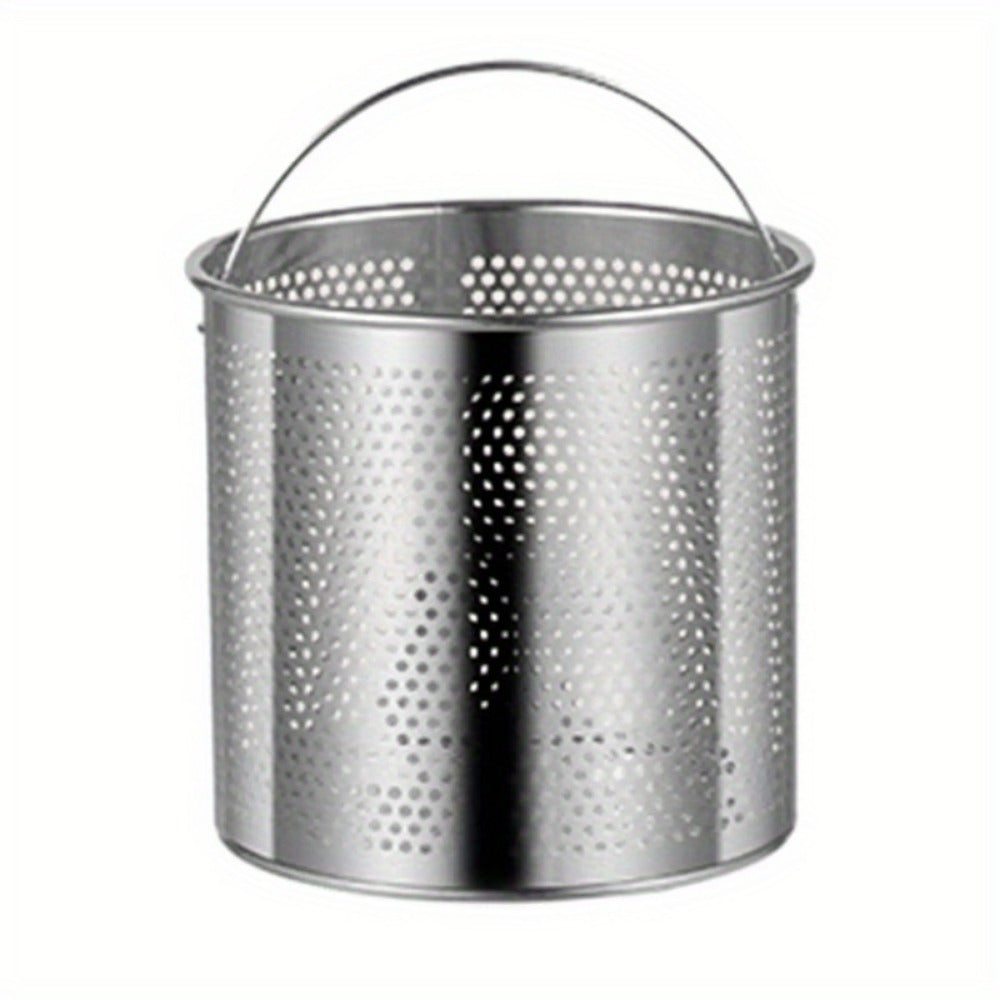 3.5L Stainless Steel Deep Fryer Pot with Basket and Clear Lid