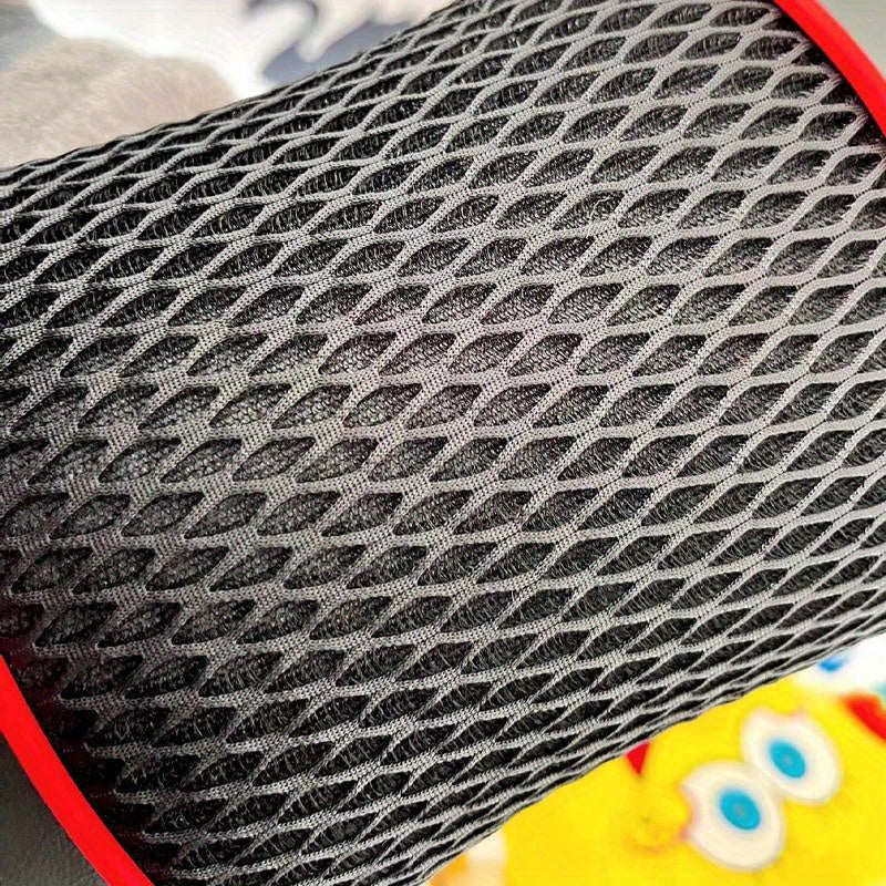 Ergonomic Car Neck Pillow Breathable Faux Leather Headrest with Mesh Ventilation