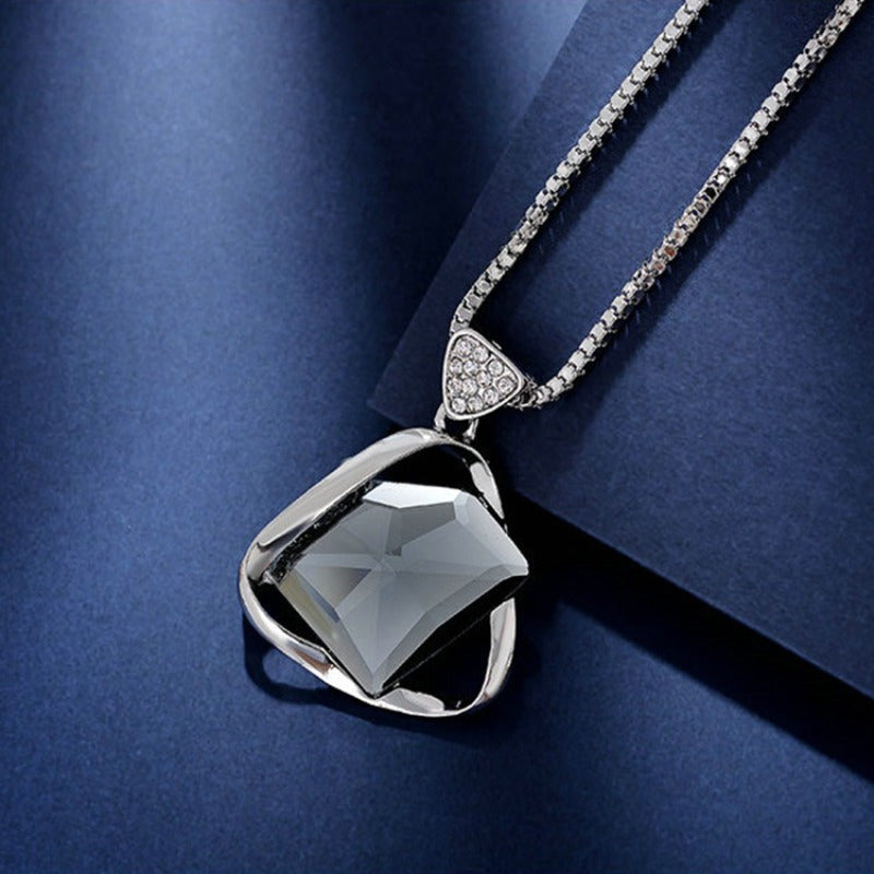 Korean Style Zinc Alloy Sweater Chain Necklace for Women Autumn Winter Vintage Sexy Jewelry