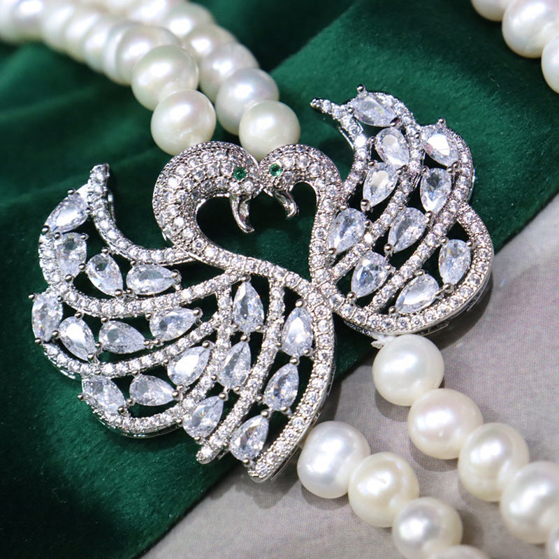 Незабвенное двуслойное ожерелье из пресноводных жемчужин для женщин - классическое и стильное, без покрытия - изысканный подарок для Марди Гра, идеально подходит для любого сезона и события