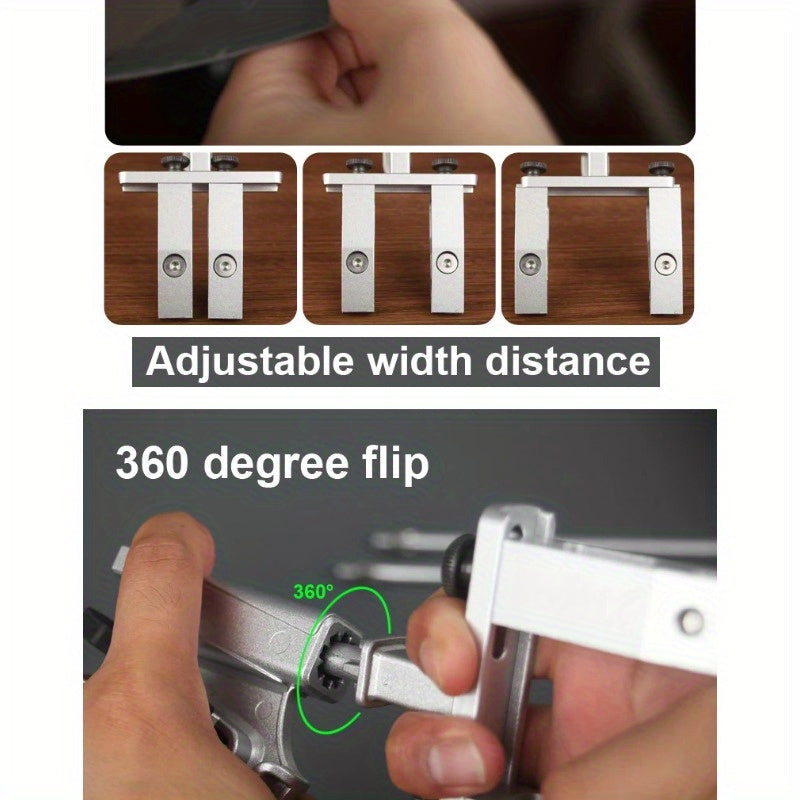 Manual Knife Sharpener Fixed Angle Adjustable Stand Metal Kitchen Sharpening Tool