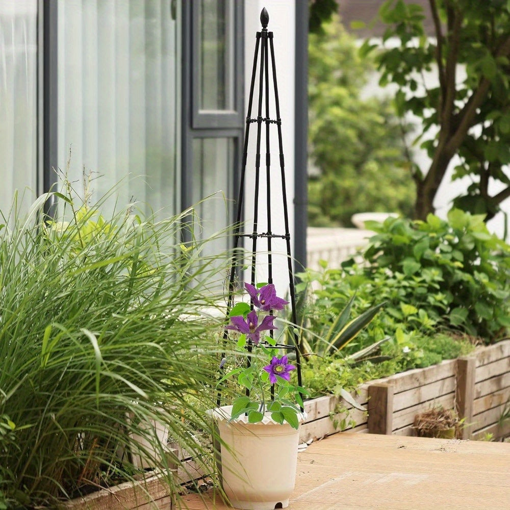 Qora metall va PE qoplangan bog' trellisi ko'tariladigan o'simliklar, sabzavotlar, uzum va gul uchun, ichki va tashqi foydalanish uchun