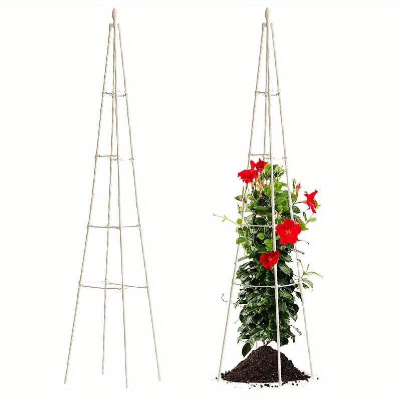 Qora metall va PE qoplangan bog' trellisi ko'tariladigan o'simliklar, sabzavotlar, uzum va gul uchun, ichki va tashqi foydalanish uchun