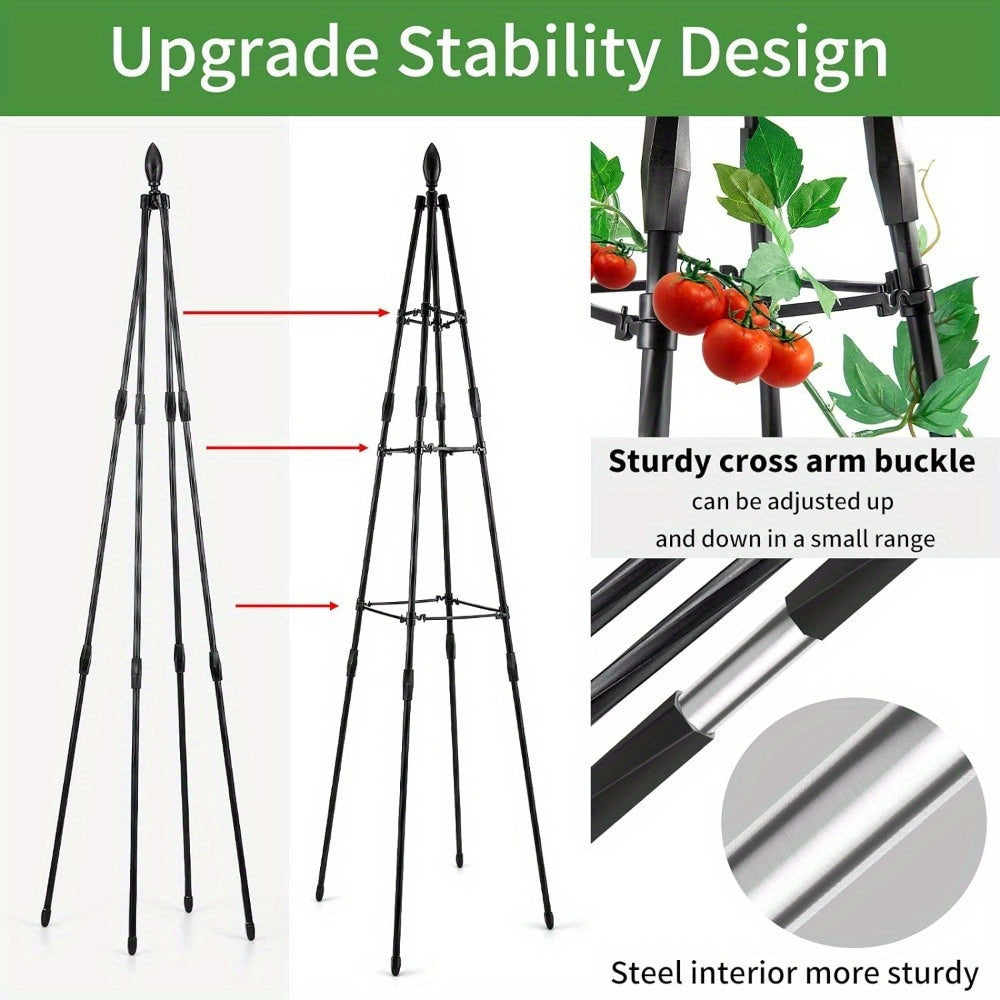 Qora metall va PE qoplangan bog' trellisi ko'tariladigan o'simliklar, sabzavotlar, uzum va gul uchun, ichki va tashqi foydalanish uchun