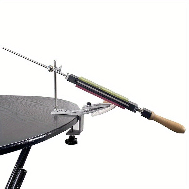 Adjustable Angle Knife and Scissor Sharpener Diamond Whetstone Set for Kitchen