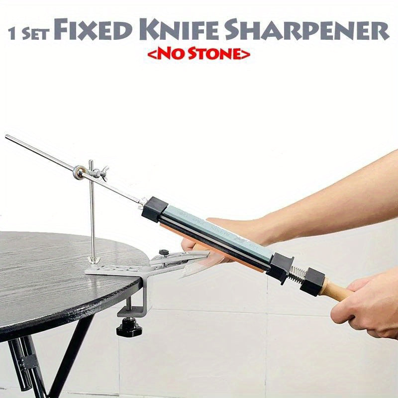 Adjustable Angle Knife and Scissor Sharpener Diamond Whetstone Set for Kitchen