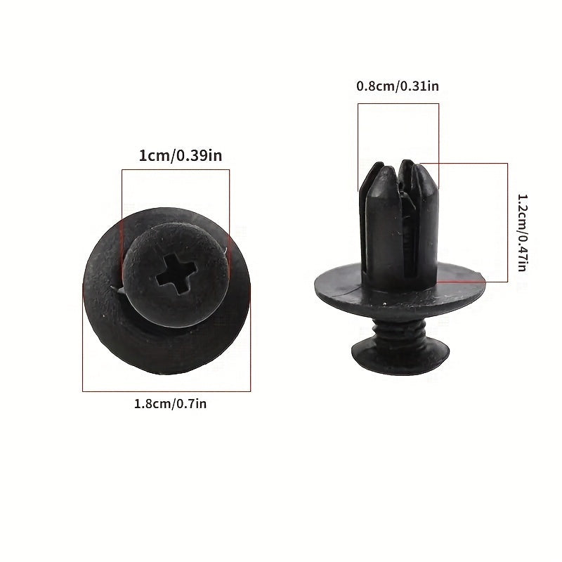 100 piezas de clips de plástico para coche, sujetadores rápidos, retenedores para interior y maletero