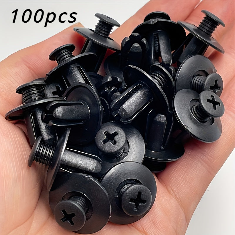 100 piezas de clips de plástico para coche, sujetadores rápidos, retenedores para interior y maletero