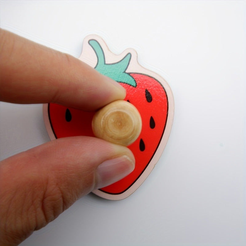 Tablero de rompecabezas de frutas en 3D de madera para niños de 0 a 3 años Juguete educativo Coordinación mano-ojo Regalo