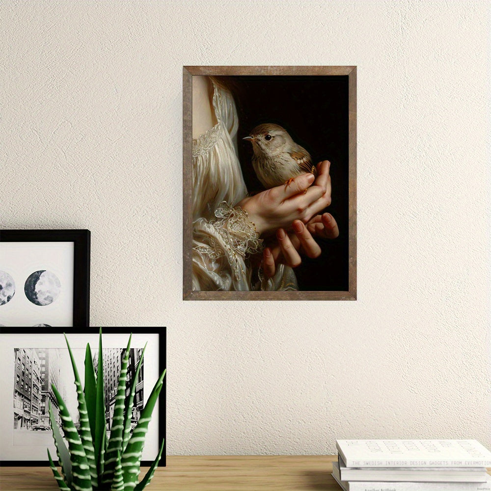 Qorong'i Akademiya Qush Kanvas devor san'ati Ramka olinmagan Qush tasviri Yashash xonasi va yotoqxona uchun